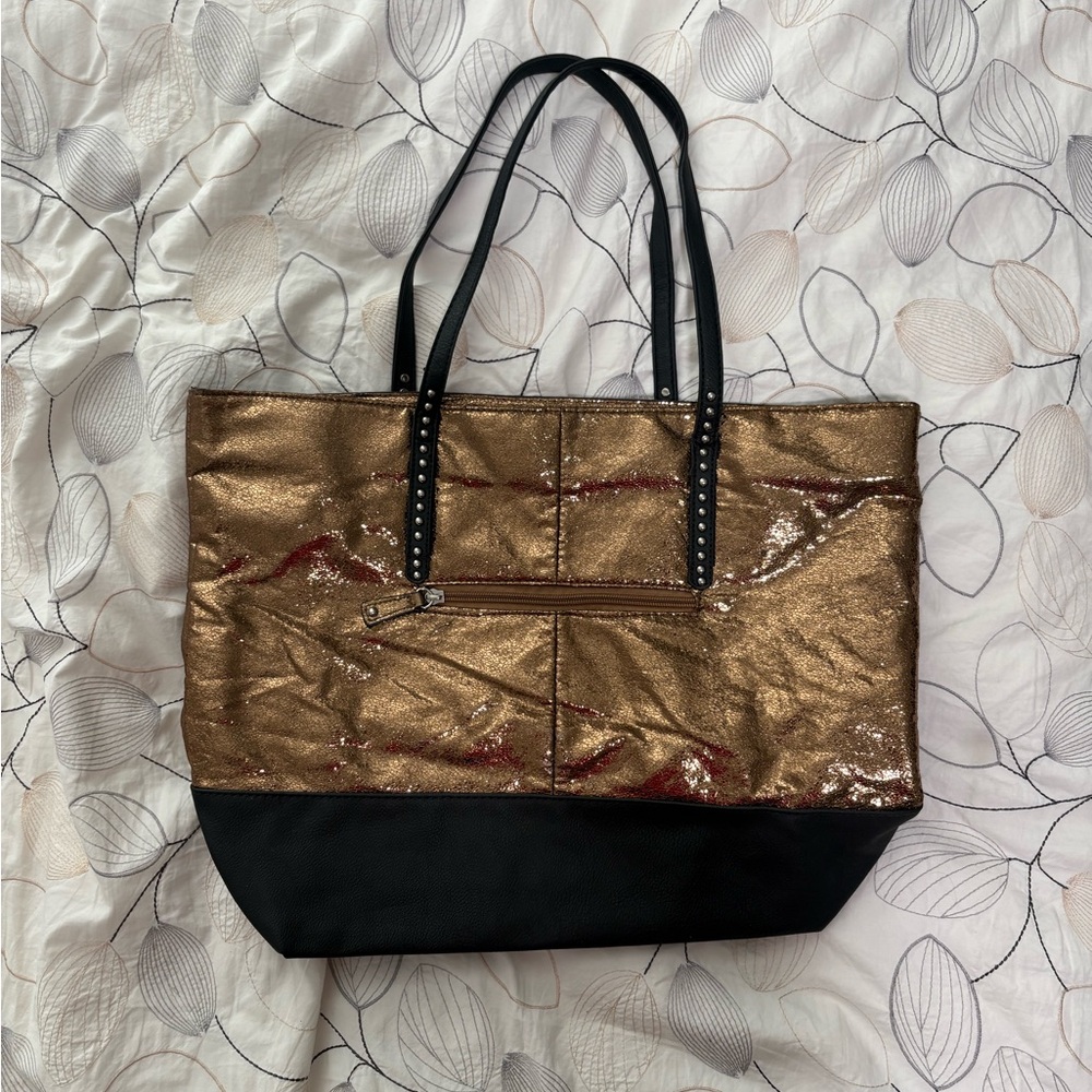 Elegant Black and Gold Tote Bag